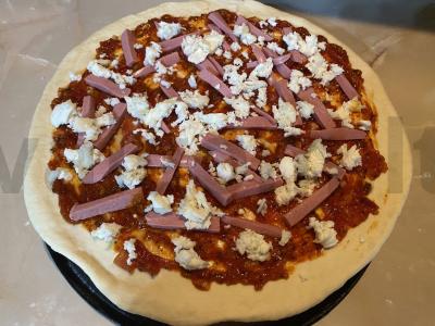 Pica su dešrelėmis ir daržovėmis Žingsnis 3