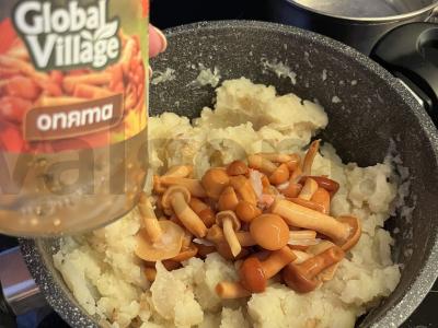 Tortilijos užkandis su marinuotais pievagrybiais Žingsnis 3