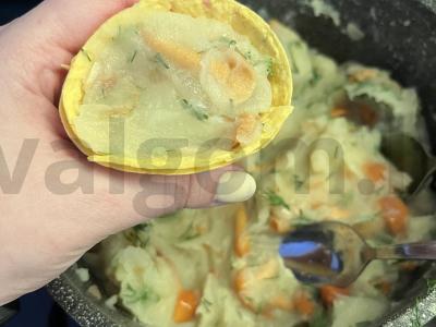 Tortilijos užkandis su marinuotais pievagrybiais Žingsnis 6