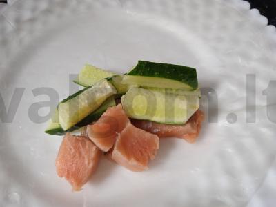 Vietnamietiškas ritinys su silke ir varškės sūriu Žingsnis 2