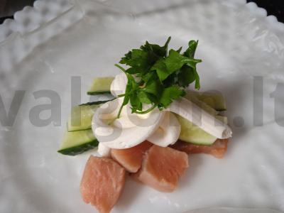 Vietnamietiškas ritinys su silke ir varškės sūriu Žingsnis 3