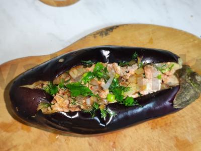 Sukrėstas baklažanas Žingsnis 4