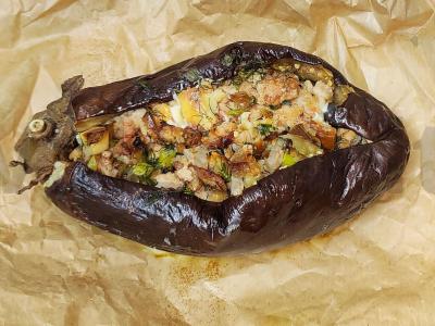 Sukrėstas baklažanas pagrindine nuotrauka