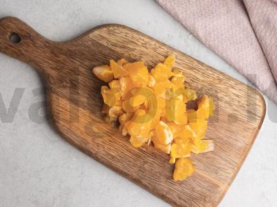 Prieskonių pyragas iš filo tešlos su mandarinais Žingsnis 1