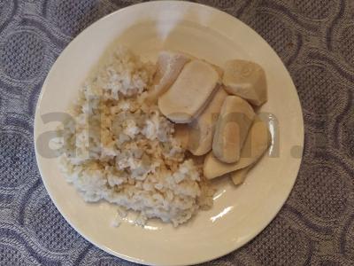 Virti kalmarai su padažu ir rudaisiais ryžiais Žingsnis 3