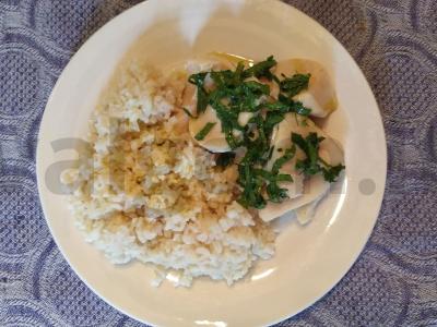 Virti kalmarai su padažu ir rudaisiais ryžiais Žingsnis 6