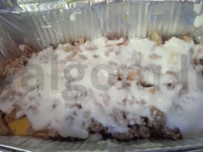 Lasagna su kiaulienos faršu ir mocarela Žingsnis 4