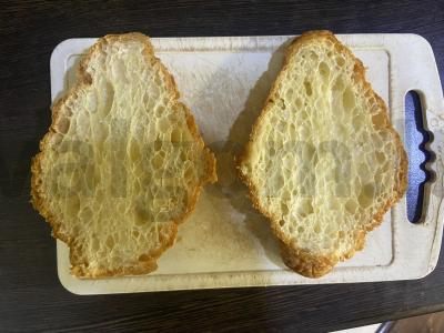 Kruasanas su kumpiu ir sūriu Žingsnis 1