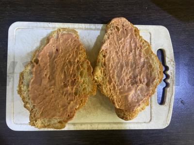 Kruasanas su kumpiu ir sūriu Žingsnis 4