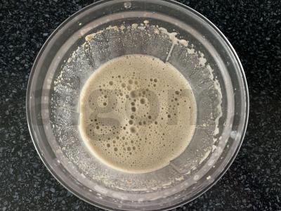 Kava su halva ir saldžiuoju pienu Žingsnis 4