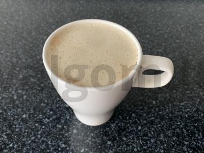 Kava su halva ir saldžiuoju pienu Žingsnis 7