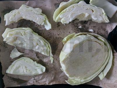 Kopūstų steikai per 40 minučių Žingsnis 1