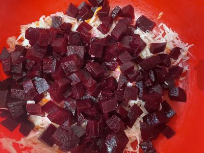 Vinegretas su alyvuogių aliejumi Žingsnis 2