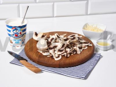 Gratinė su grietine Žingsnis 1