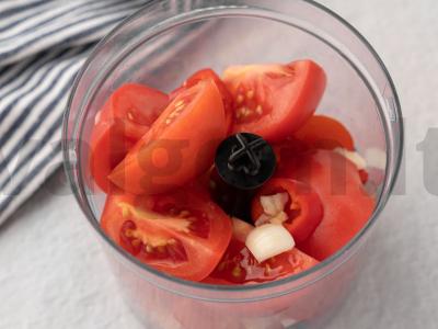 Baklažanai pomidorų padaže žiemai Žingsnis 5