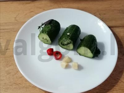 Sūdyti agurkai maišelyje Žingsnis 7