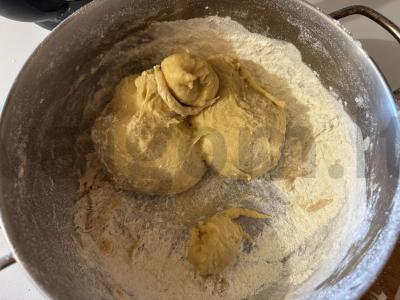 Karameliniai biskvitai tortui Žingsnis 8