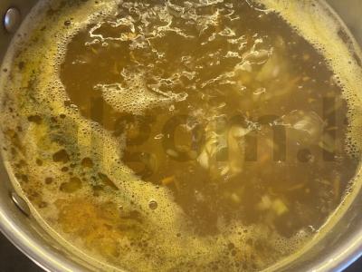 Grietininė žuvienė su lašiša Žingsnis 5