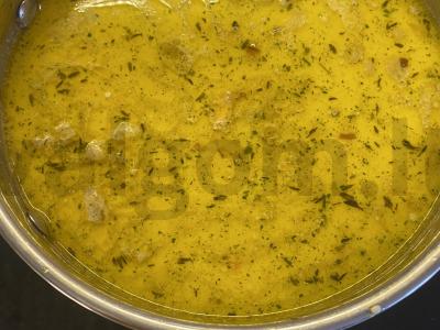 Grietininė žuvienė su lašiša Žingsnis 6