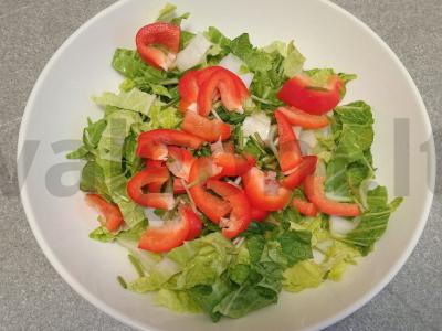 Daržovių salotos su apelsinų padažu Žingsnis 3