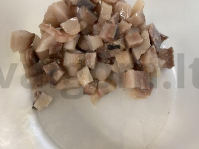 Salotas „Švelni silkė“ Žingsnis 1