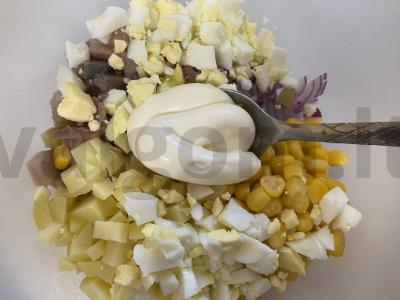 Salotas „Švelni silkė“ Žingsnis 5