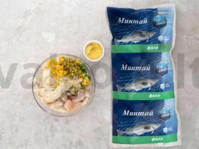 Paprastas pyragas su žuvimi ir bulvėmis Žingsnis 4