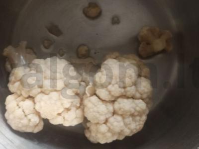 Žiedinė kopūstai kiaušinyje Žingsnis 1