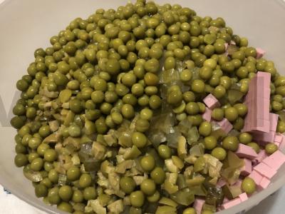 Olivjė su alyvuogėmis ir dešra Žingsnis 7