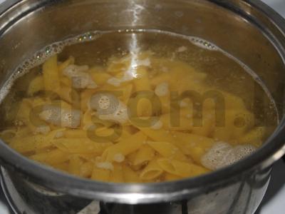 Penne su moliūgu ir bekonu Žingsnis 4