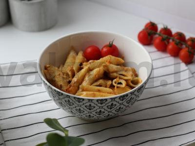 Penne su moliūgu ir bekonu pagrindine nuotrauka