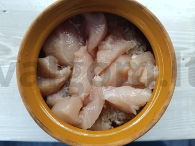 Vištienos filė su ryžiais puode Žingsnis 3