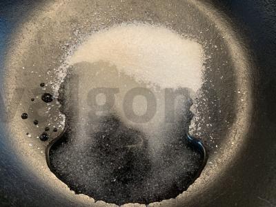 Desertas su graikiniais riešutais ir džiovintais slyvomis Žingsnis 2