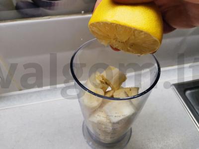 Bananų kremas Žingsnis 1