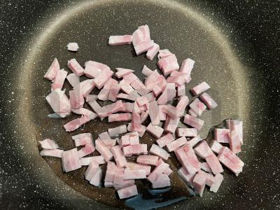 Spagettini makaronai su kalakutienos kumpiu Žingsnis 2