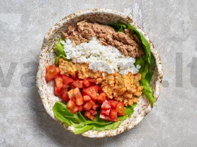 Salotos su tunu ir ryžiais Žingsnis 5