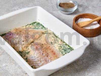 Menkių filė su grietine orkaitėje Žingsnis 3