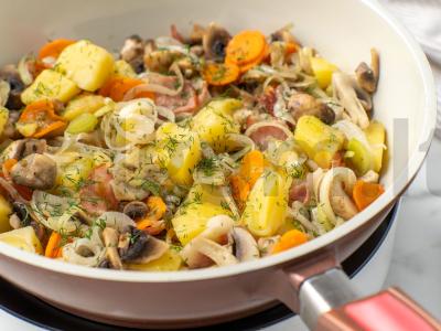 Grybų troškinys Žingsnis 7