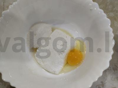 Skaniausi varškės spurgos iš orkaitės Žingsnis 1