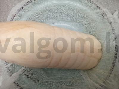 Varškės sūris iš rauginto pieno sumuštiniams Žingsnis 3