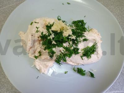 Varškės sūris iš rauginto pieno sumuštiniams Žingsnis 6