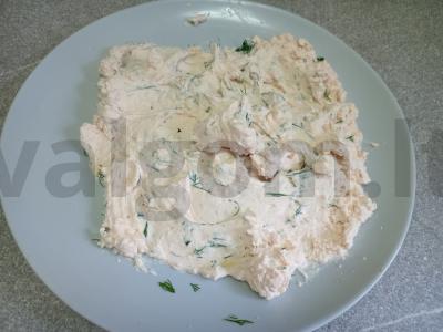 Varškės sūris iš rauginto pieno sumuštiniams Žingsnis 7