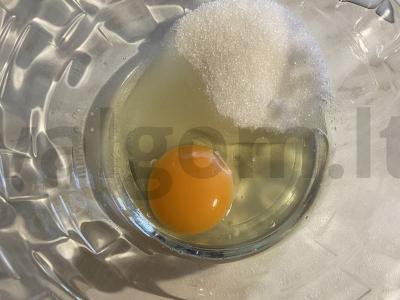 Kokosų sausainiai „Raiškus skonis“ Žingsnis 1