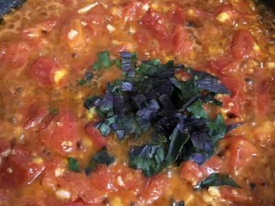 Makaronai su pomidorais ir parmezanu Žingsnis 7