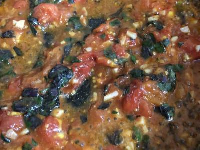 Makaronai su pomidorais ir parmezanu Žingsnis 8