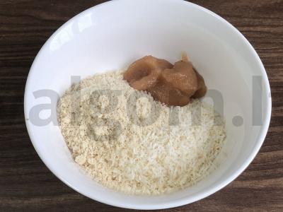 Nesaldintas tortas „Varškės obuoliukas“ Žingsnis 2