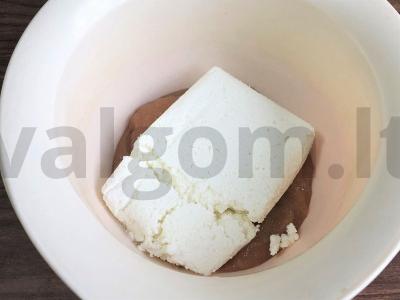 Nesaldintas tortas „Varškės obuoliukas“ Žingsnis 6