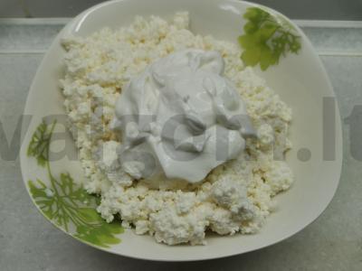 Varškės masė su džiovintomis abrikosais vaikams Žingsnis 2