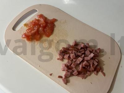 Sotūs kiaušinių blynas pusryčiams Žingsnis 4