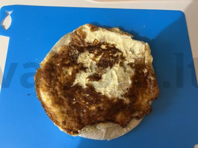 Sotūs kiaušinių blynas pusryčiams Žingsnis 9